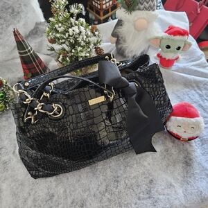 Kate Spade Beautiful Black Alligator Handbag Vintage